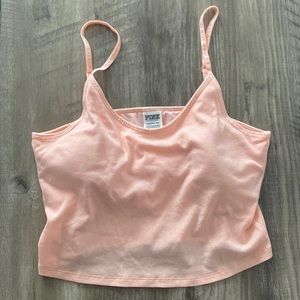 Pink Victoria secret crop cami size xl